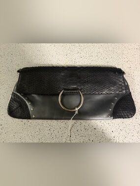 Charlie Lapson designer Snakeskin Clutch